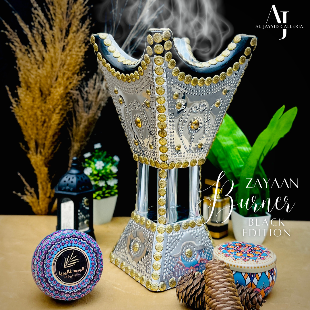 Zayaan Bakhoor Burner | With FREE Bakhoor Jars + Lighter + Coal Packet