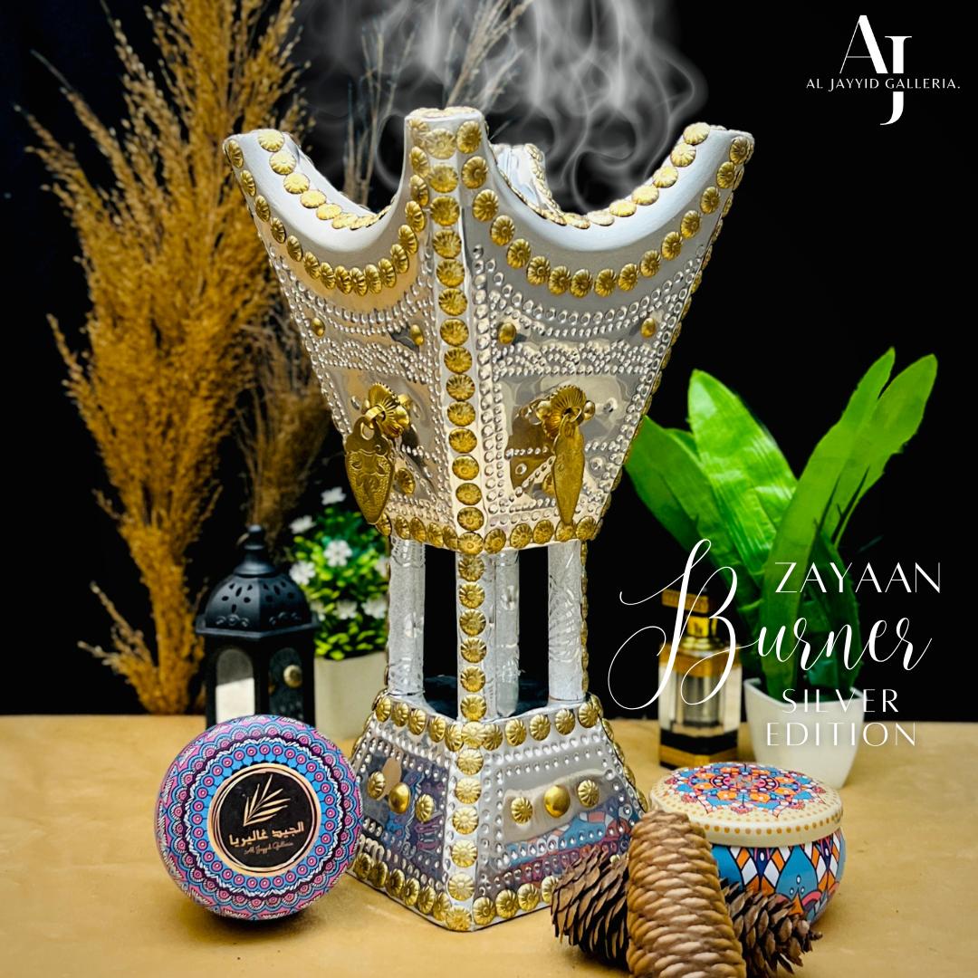 Zayaan Bakhoor Burner | With FREE Bakhoor Jars + Lighter + Coal Packet