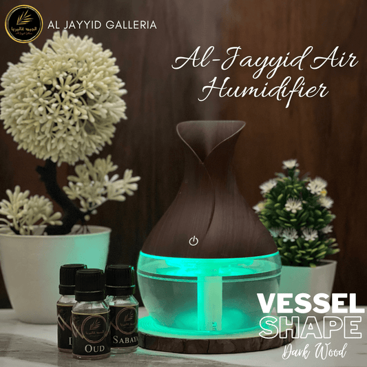 VESSEL SHAPE Air Humidifier with 3 Free Fragrances | Oud, Sabaya, Desire.