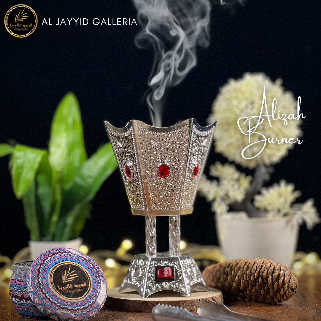 Alizah 'علیزہ' Bakhoor Burner | Electric Burner | SILVER