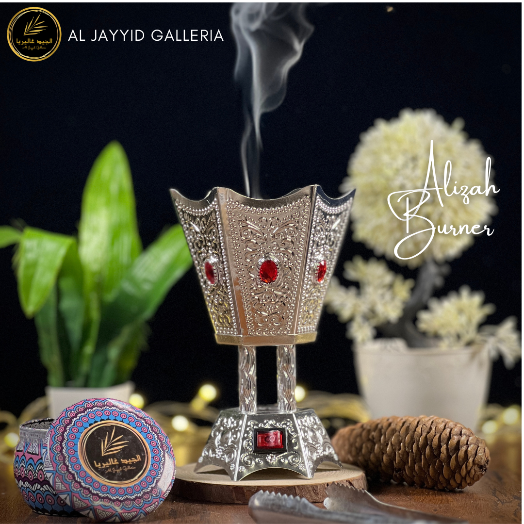 Alizah 'علیزہ' Bakhoor Burner | Electric Burner | SILVER