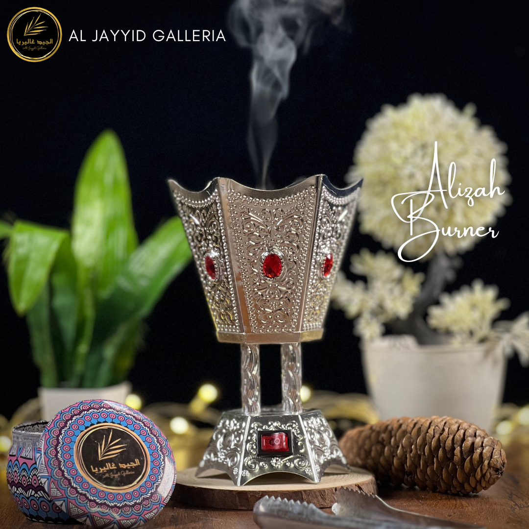 Alizah 'علیزہ' Bakhoor Burner | Electric Burner | SILVER