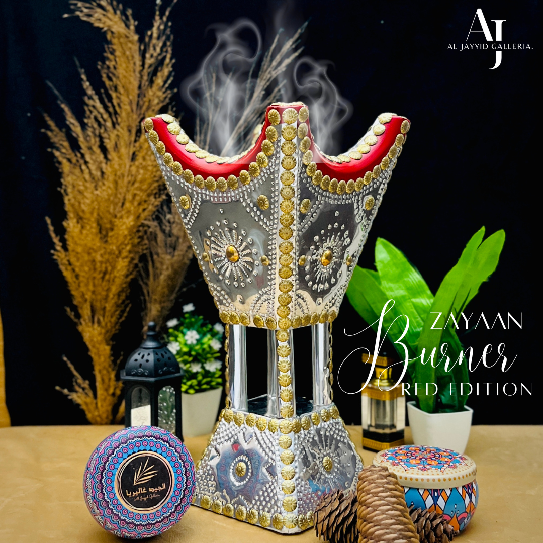 Zayaan Bakhoor Burner | With FREE Bakhoor Jars + Lighter + Coal Packet