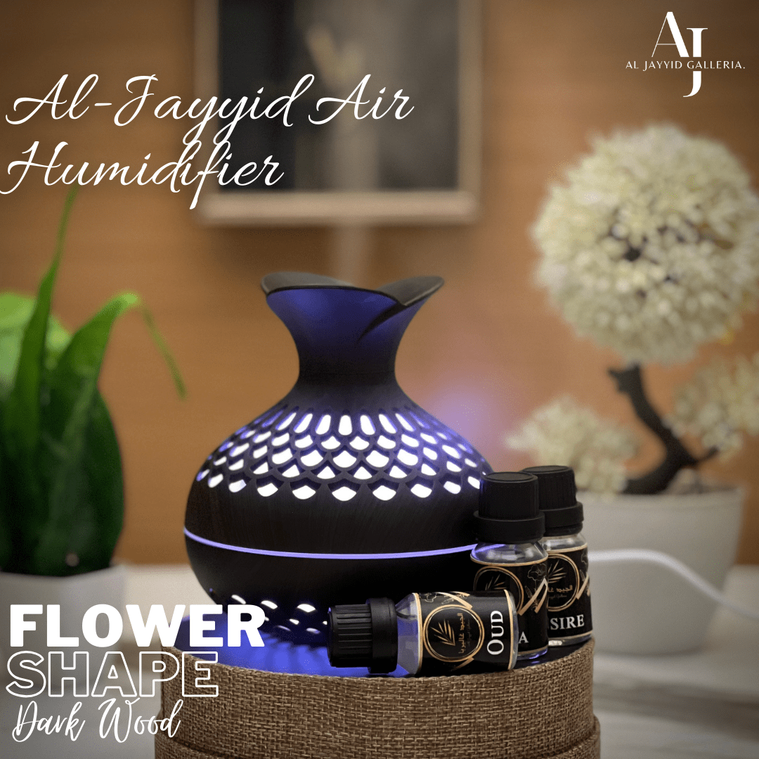 FLOWER SHAPE Air Humidifier with 3 Free Fragrances | Oud, Sabaya, Desire.