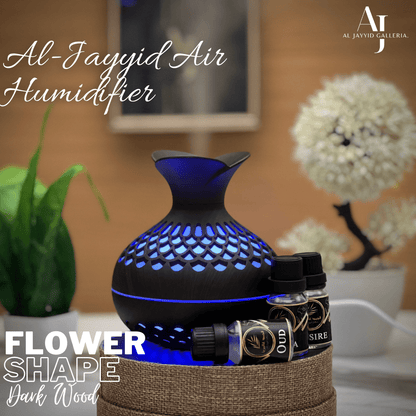 FLOWER SHAPE Air Humidifier with 3 Free Fragrances | Oud, Sabaya, Desire.