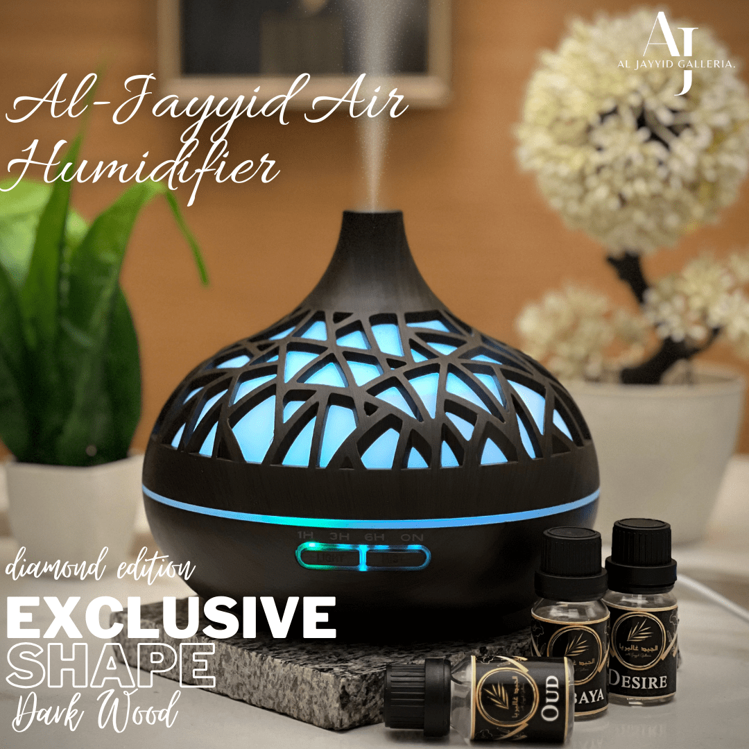 Exclusive Shape (DIAMOND-EDITION) Air Humidifier with 3 free fragrances | Oud, Sabaya, Desire