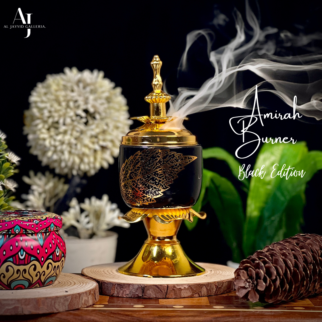 Amirah 'أميرة' Bakhoor Burner (Black) | AL JAYYID