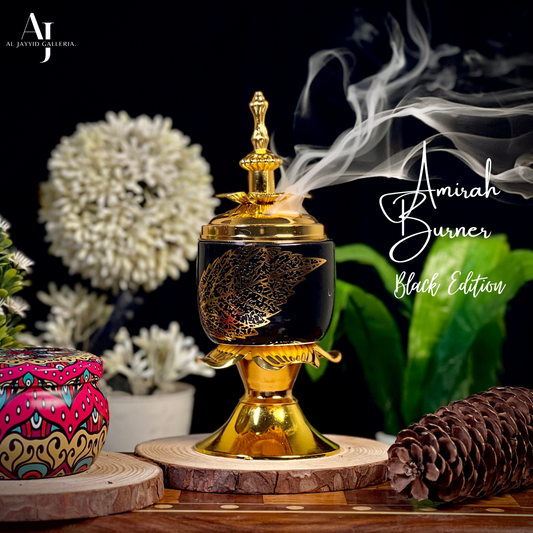  Amirah 'أميرة' Bakhoor Burner black edetion by Al Jayyid Galleria