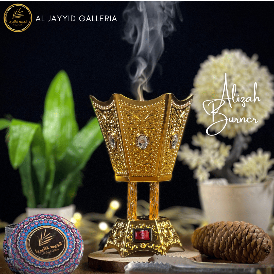 Alizah 'علیزہ' Bakhoor Burner | Electric Burner | GOLDEN