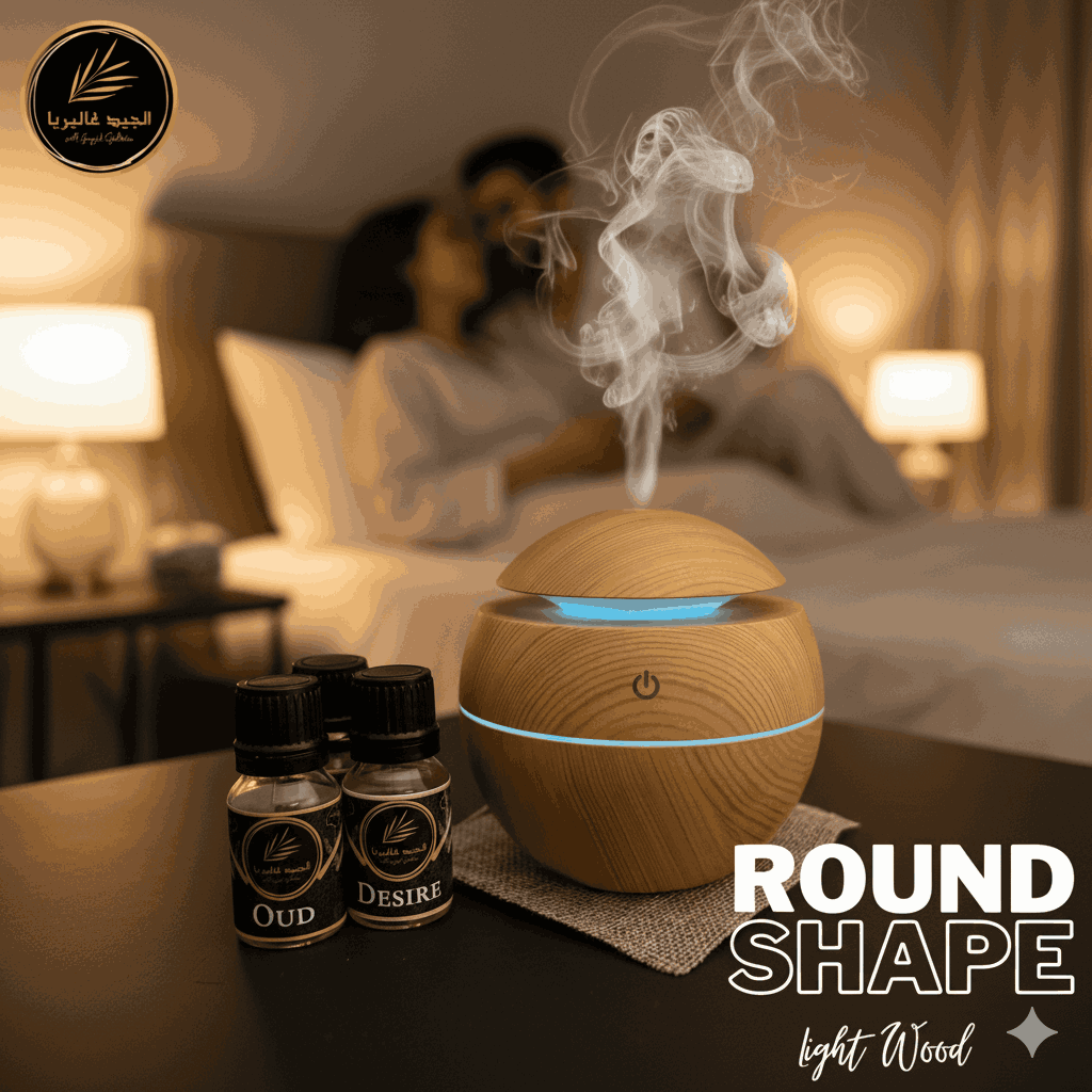 ROUND-LIGHT WOOD Air Humidifier