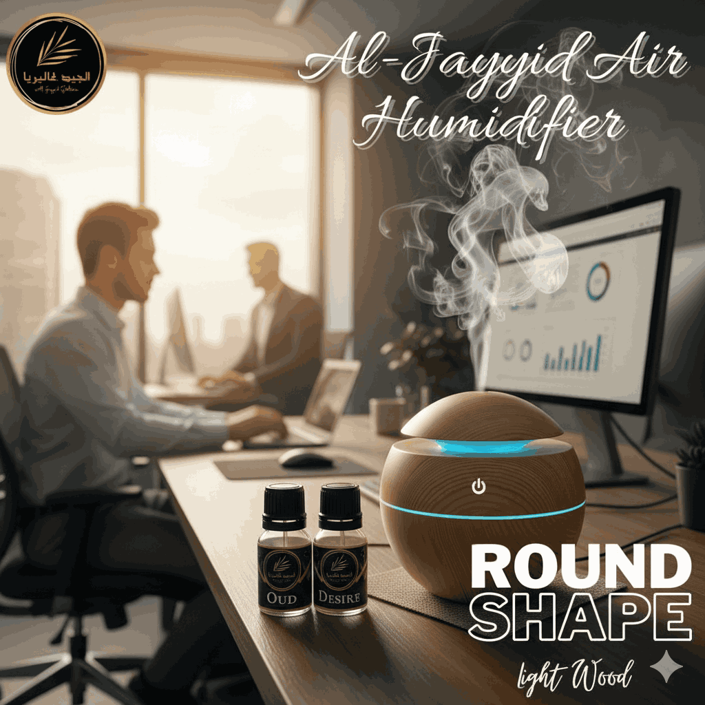 ROUND-LIGHT WOOD Air Humidifier