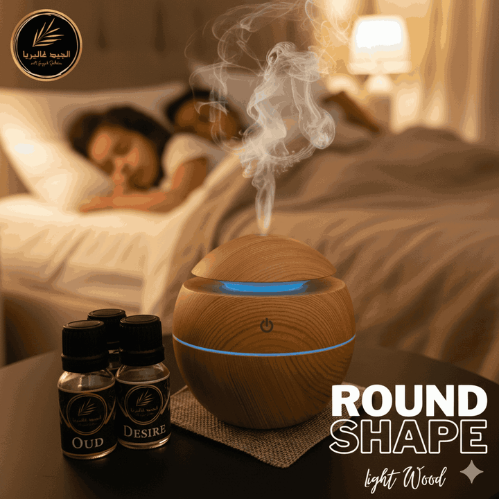 ROUND-LIGHT WOOD Air Humidifier