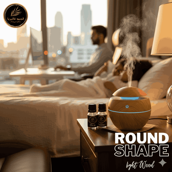 ROUND-LIGHT WOOD Air Humidifier