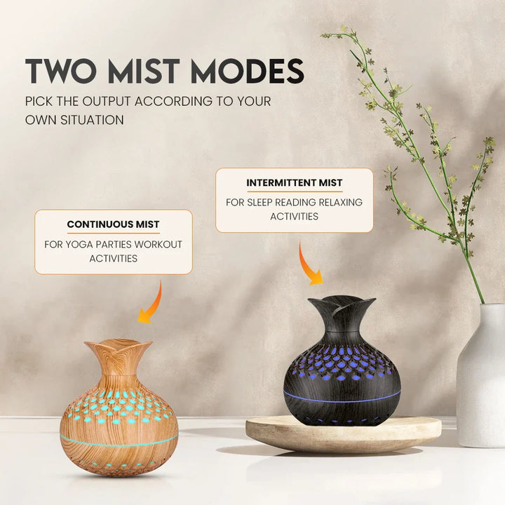 Flower Shape Air Humidifier || Flower (DarkWood)