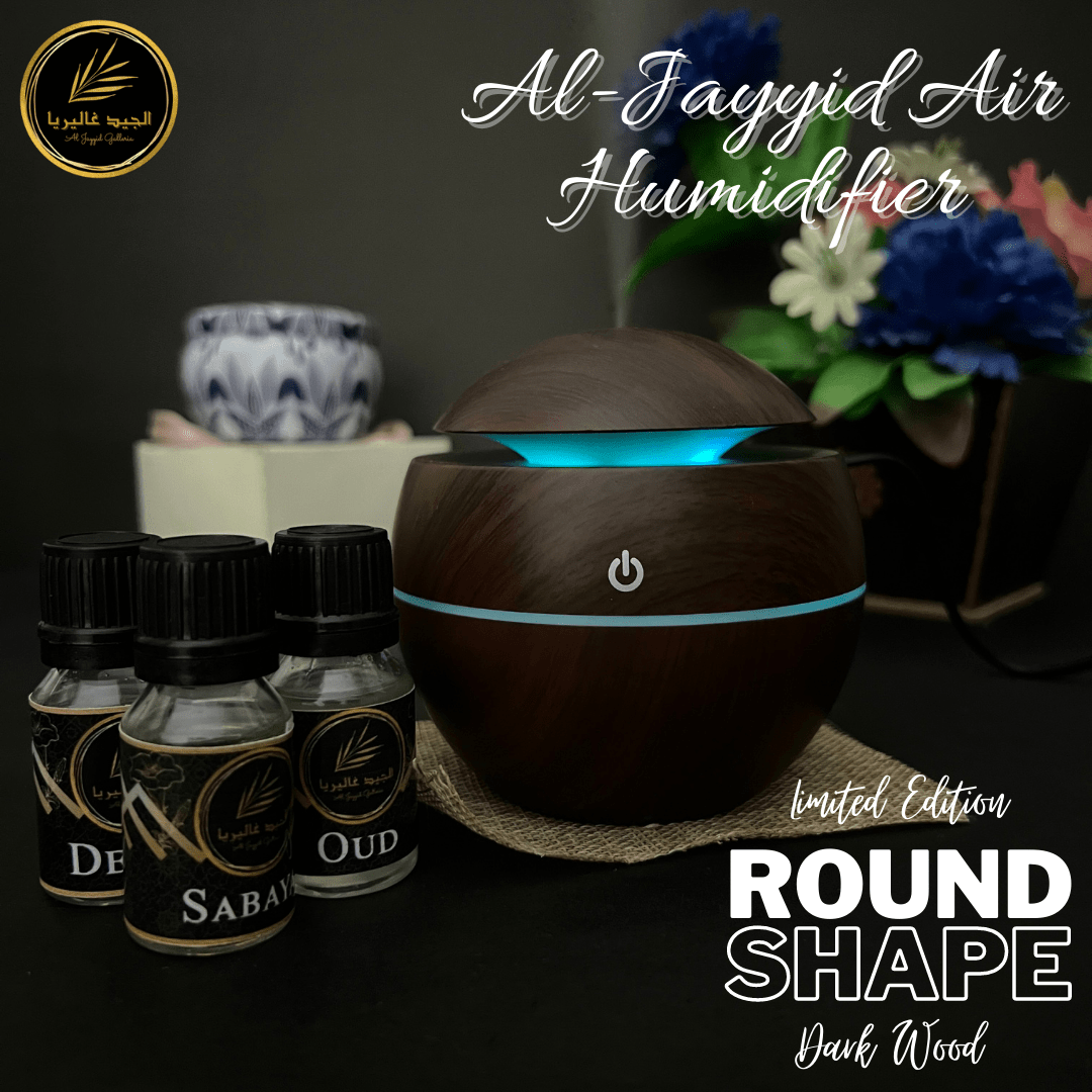 ROUND (Darkwood) Humidifier with elegant design