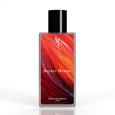 Premium Secret Desire perfume for men, offering a long-lasting fragrance with vanilla and musk base notes.
