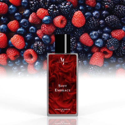 "Soft Embrace fragrance with top notes of Cassis, Cranberry, Rose Oil" "Perfumes for men"