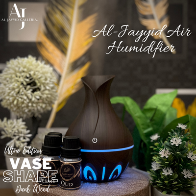 VASE - Ultra Edition Humidifier by Al Jayyid Galleria in dark wood colour. 