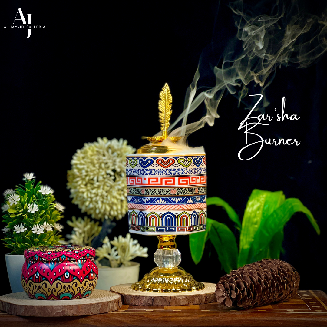 Zarsha 'زرشة' Rangoon Bakhoor Burner to make your surrounding more peacefull with this arabic bakhoor burners by Al Jayyid Galleria