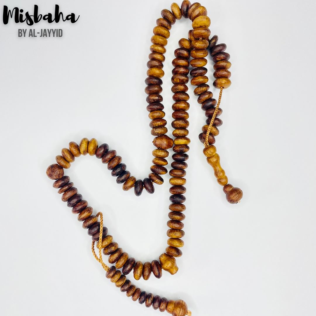 INDONESIAN SEA-WOOD MISBAHA - 33 & 100 Beads