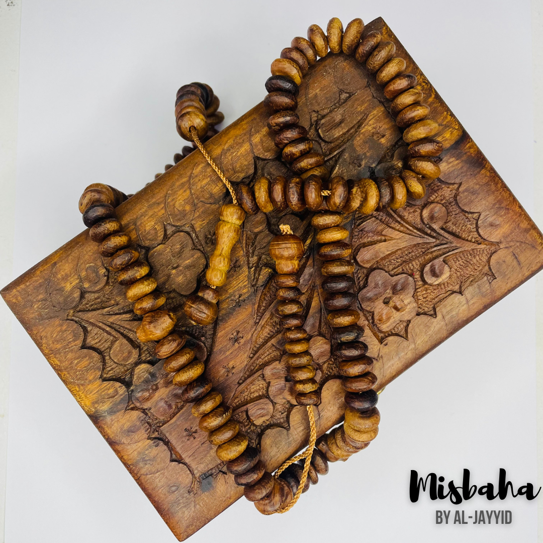 INDONESIAN SEA-WOOD MISBAHA - 33 & 100 Beads