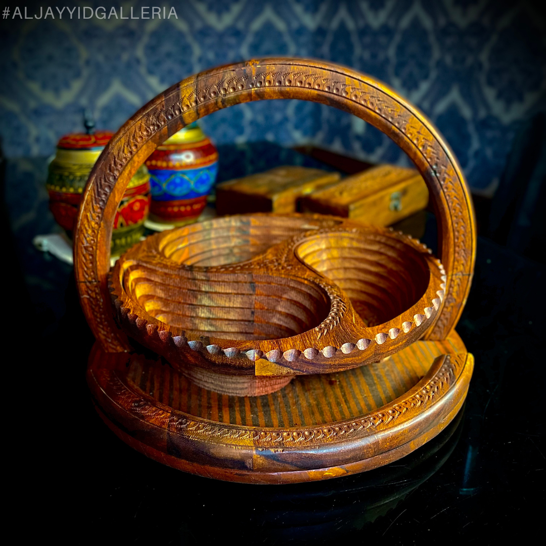 Wooden Organizer Basket | Round Trio