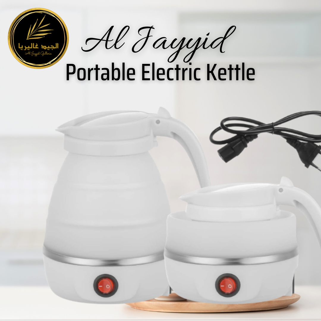 C. Al Jayyid Portable Electric Kettle | Electronic Kettle | Kettle & Cord | Travelling Kettle.